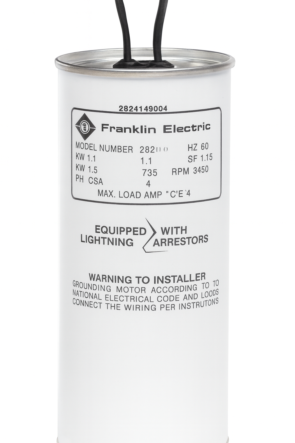 Motor Monofásico 2 Hilos